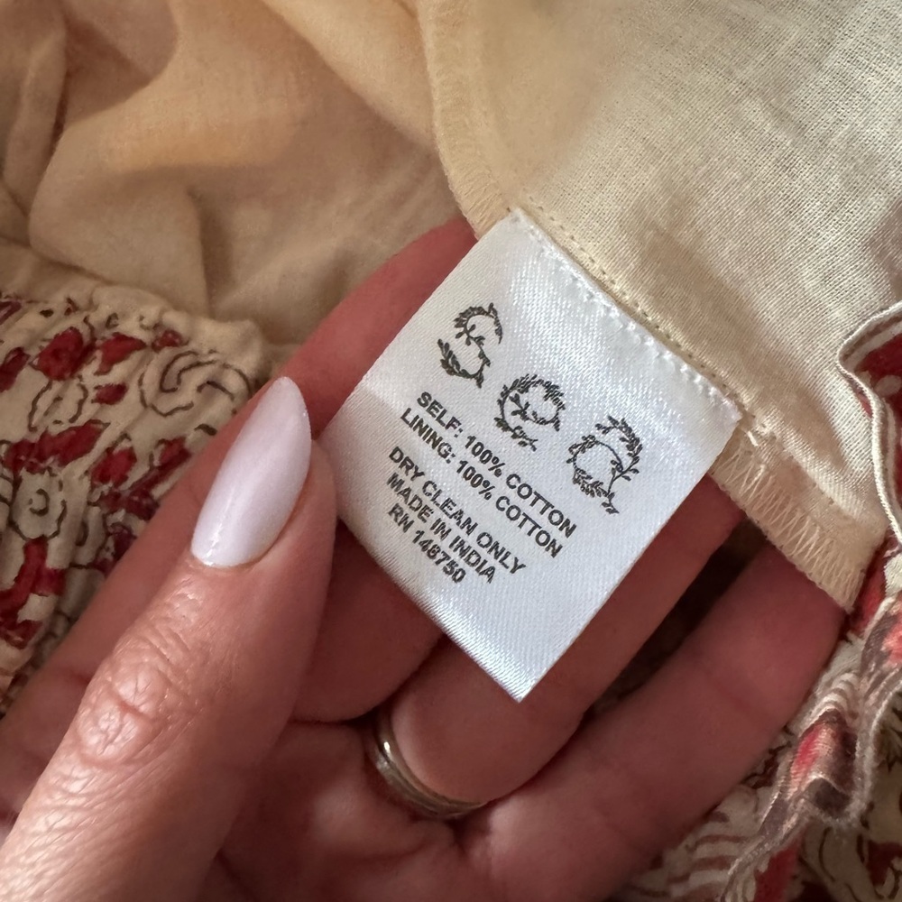 K1. Sea NY New York Ivette Skirt Red Tribal Pattern Maxi Flowy - Picture 8 of 8